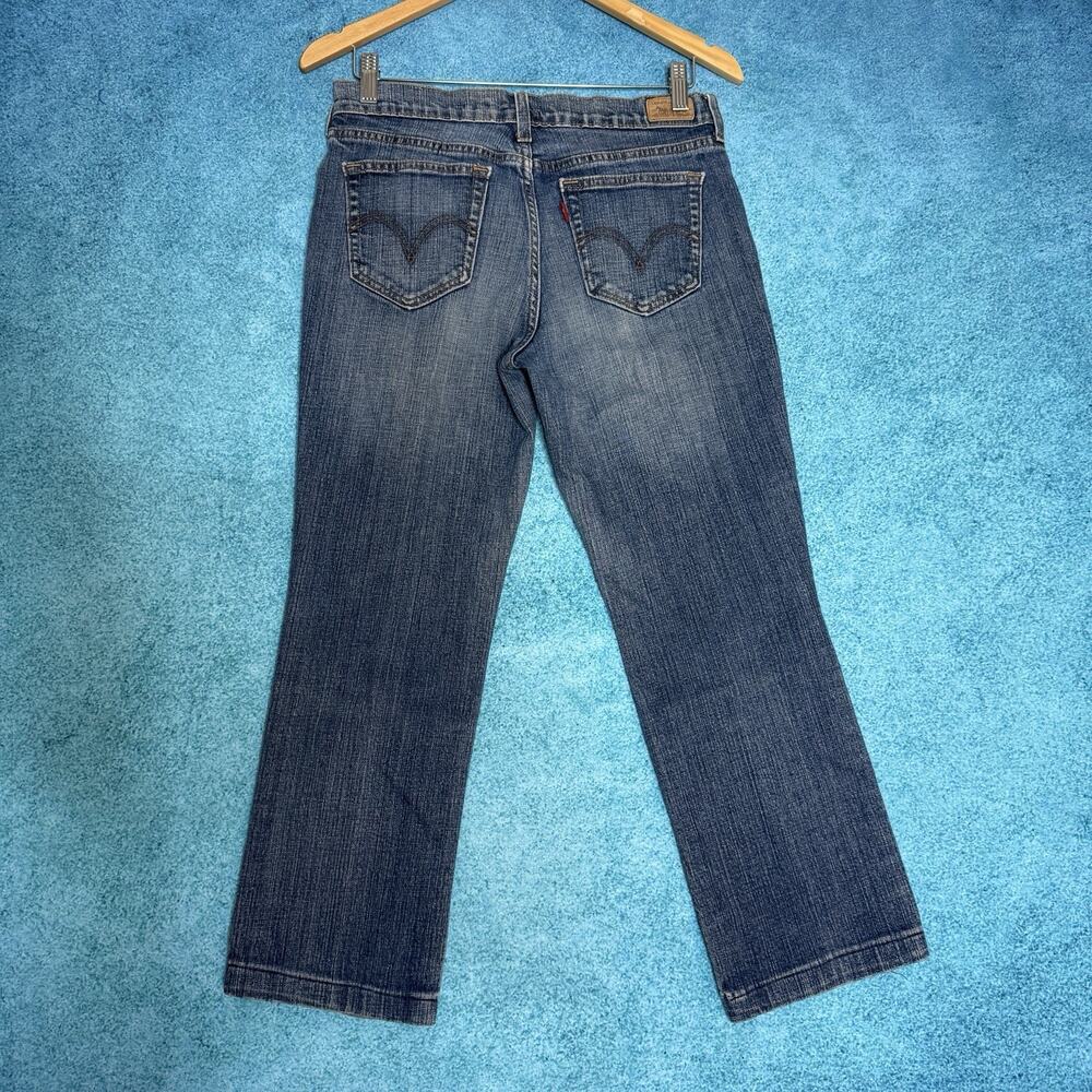 Levi’s 505 Women’s Jeans Size 6M 30x24 Mid Rise Straight Leg Hemmed Blue - Picture 2 of 16
